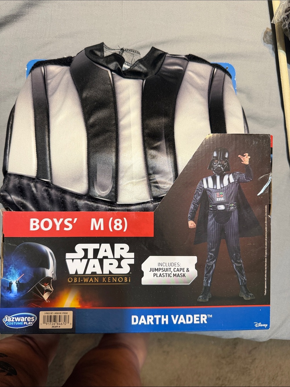 Star Wars Boys' Darth Vader Costume - Black & White Accent